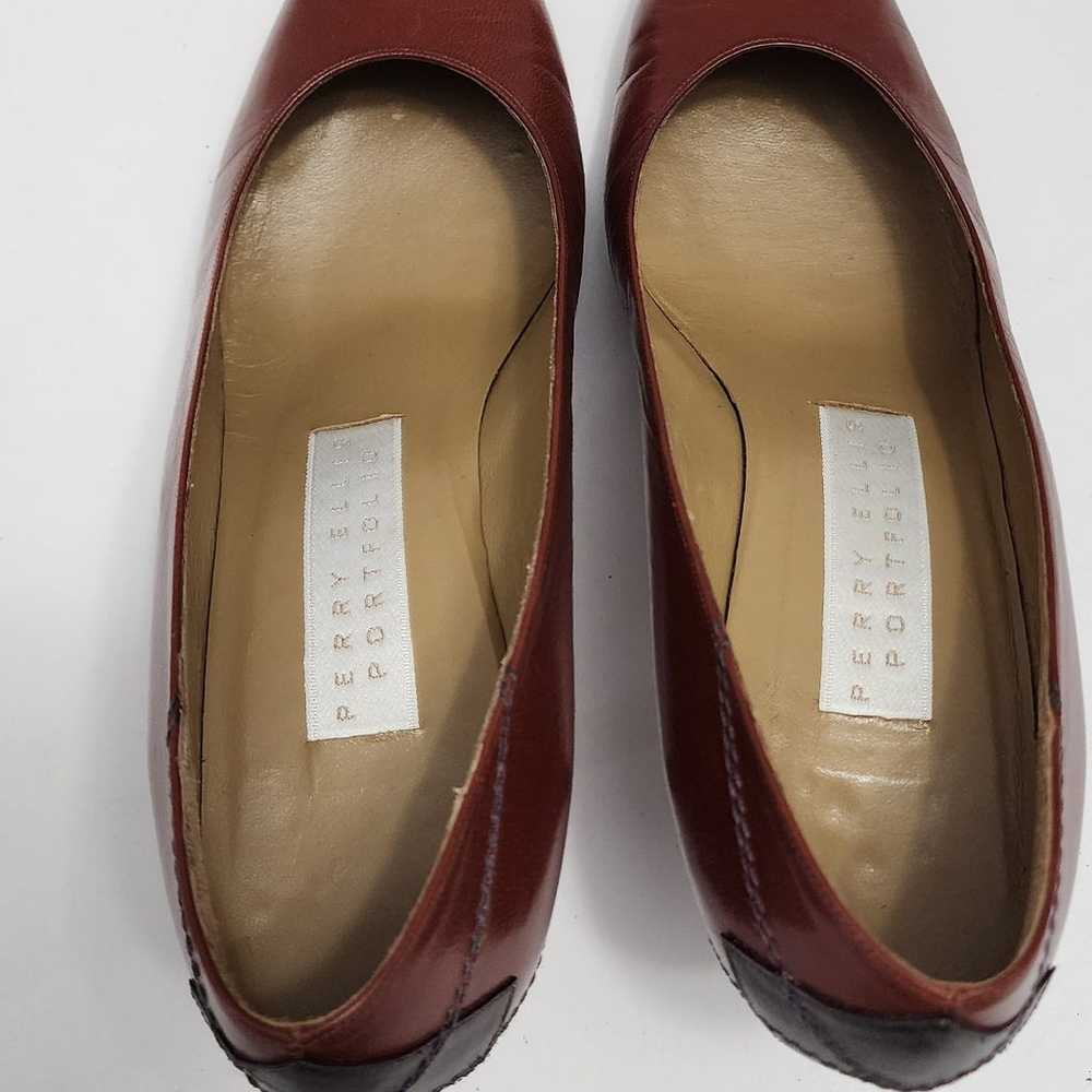 Vintage Perry Ellis Portfolio Brown heels - image 3