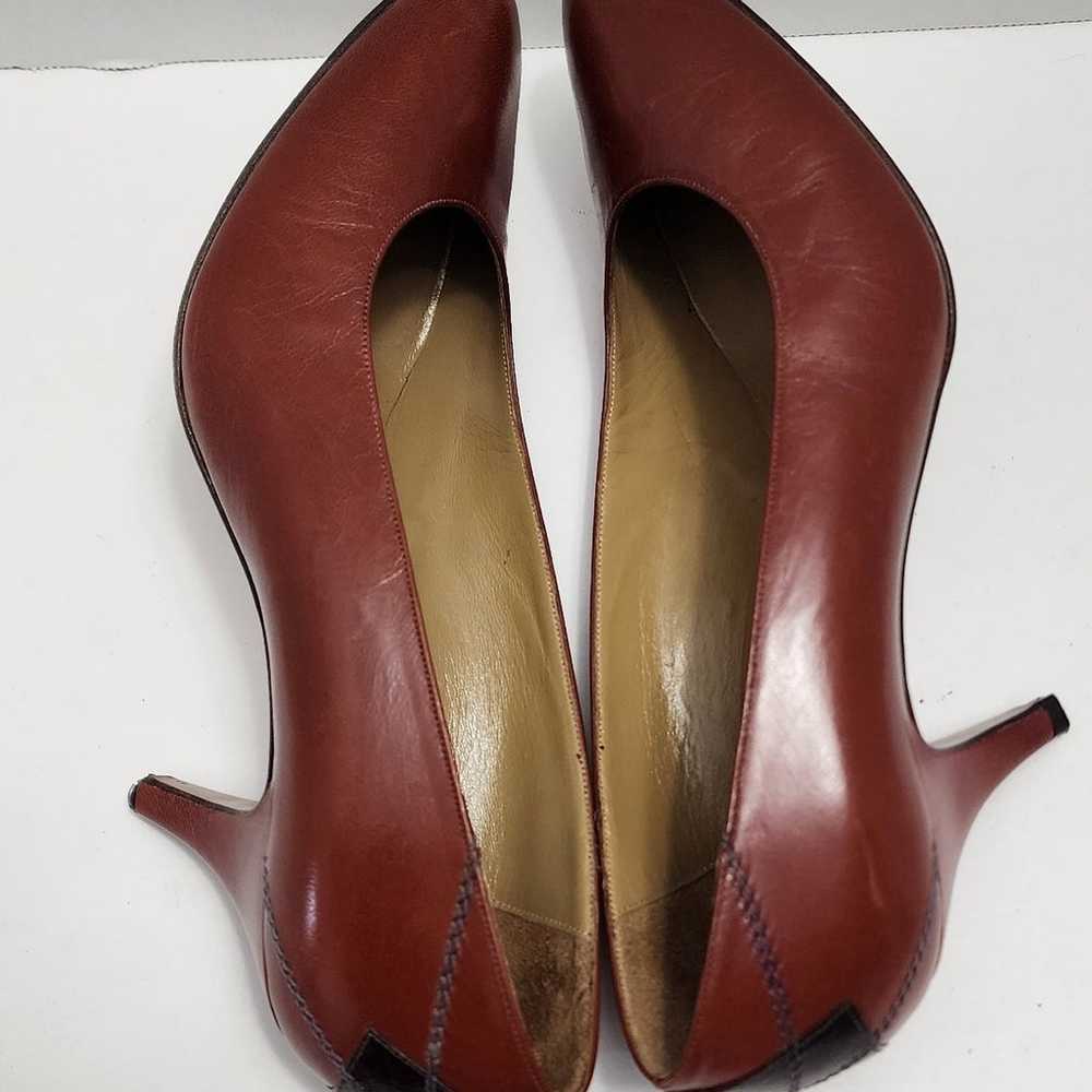 Vintage Perry Ellis Portfolio Brown heels - image 7