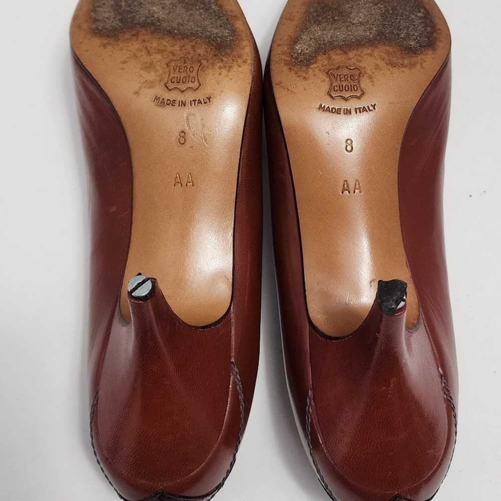 Vintage Perry Ellis Portfolio Brown heels - image 8