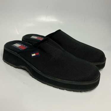 Y2K Tommy Hilfiger black mules size 10 - image 1