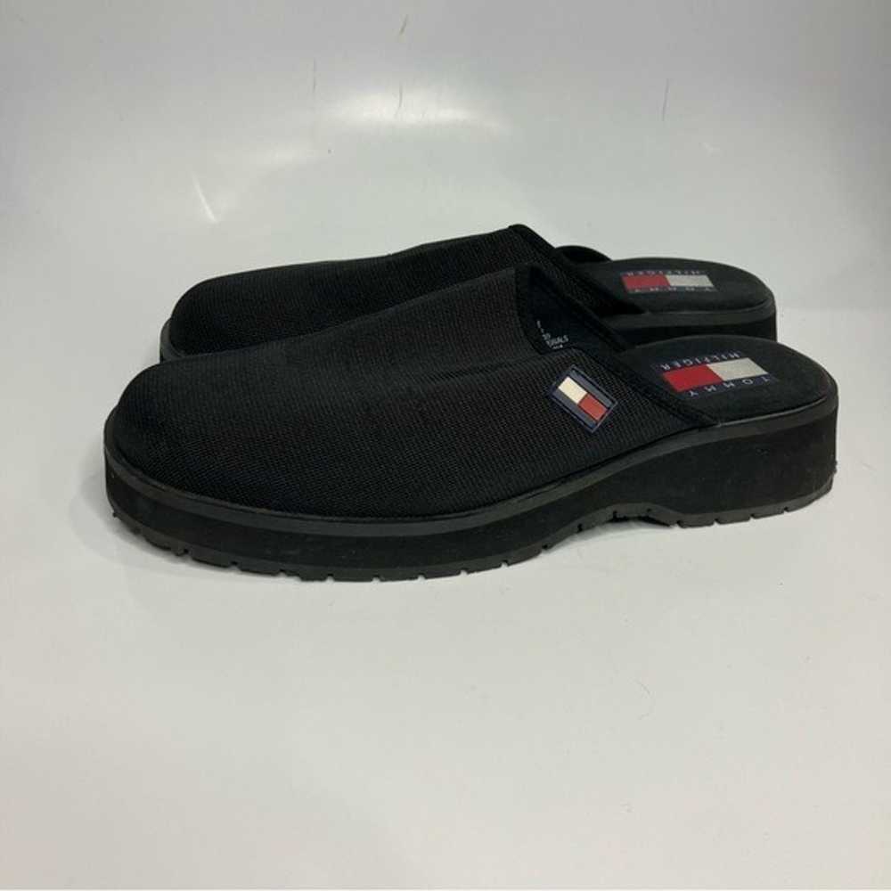 Y2K Tommy Hilfiger black mules size 10 - image 3