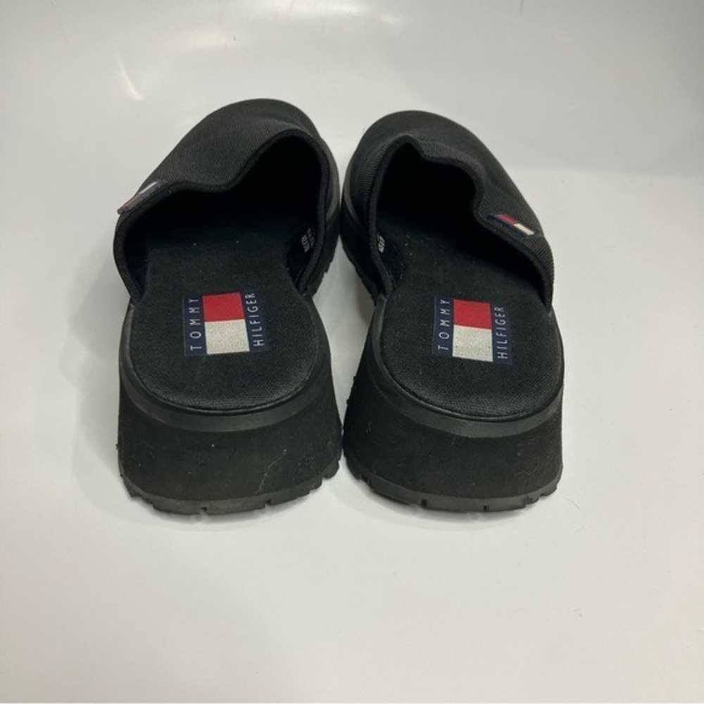 Y2K Tommy Hilfiger black mules size 10 - image 4