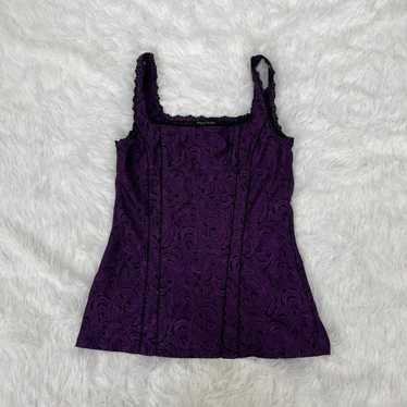 Purple and white corset - Gem