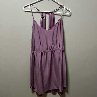 Hurley Hurley Purple Mini Dress 100% Silk size med