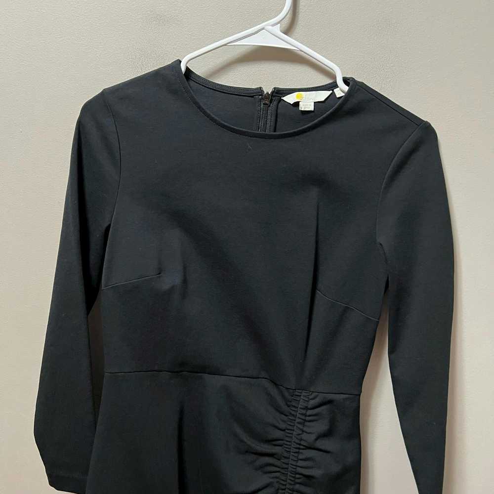 Boden Boden Black Ruched Side Jersey Dress size 4… - image 2