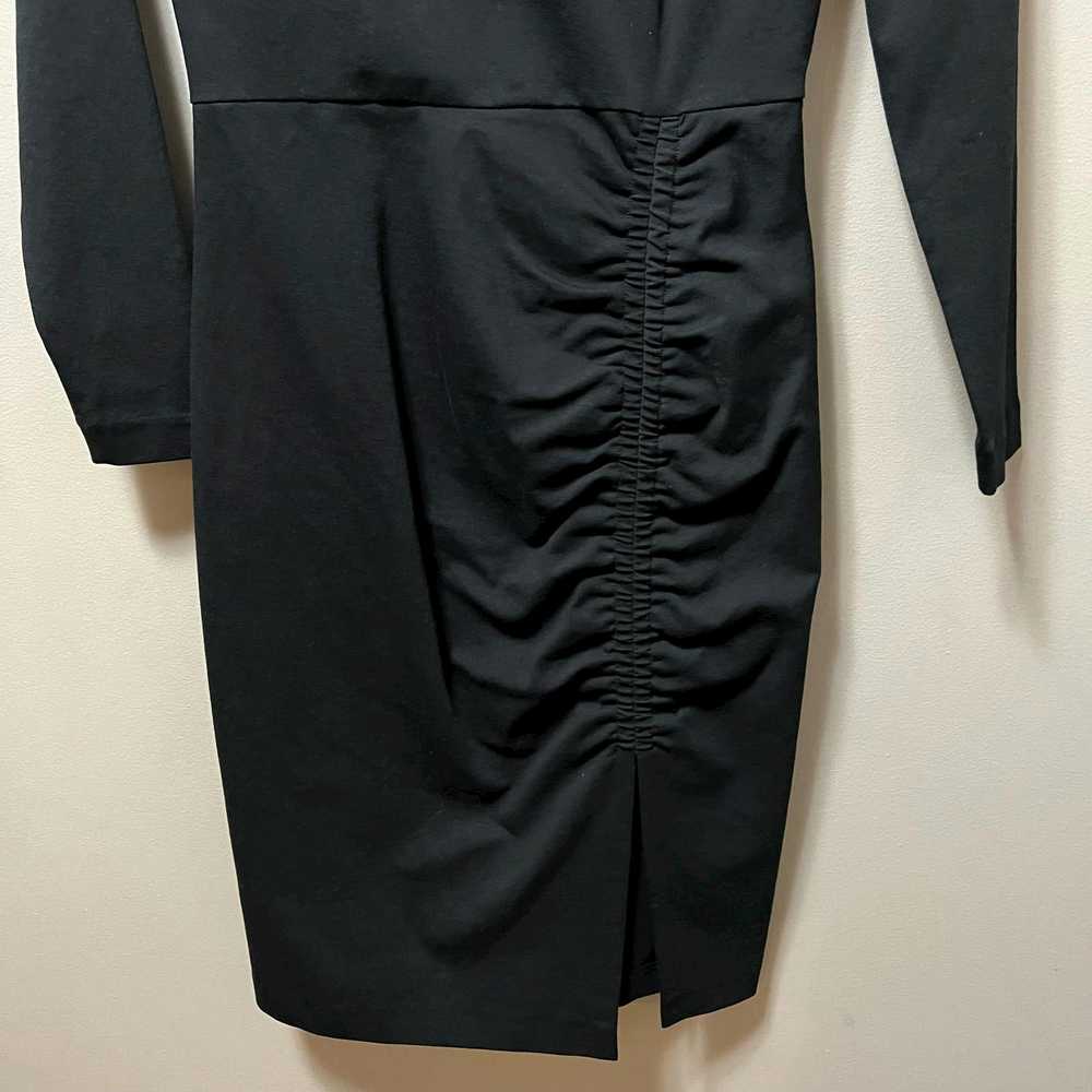 Boden Boden Black Ruched Side Jersey Dress size 4… - image 3
