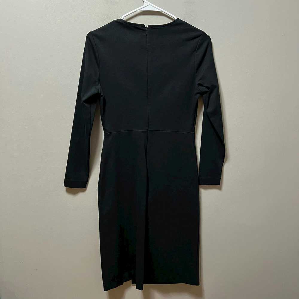 Boden Boden Black Ruched Side Jersey Dress size 4… - image 5