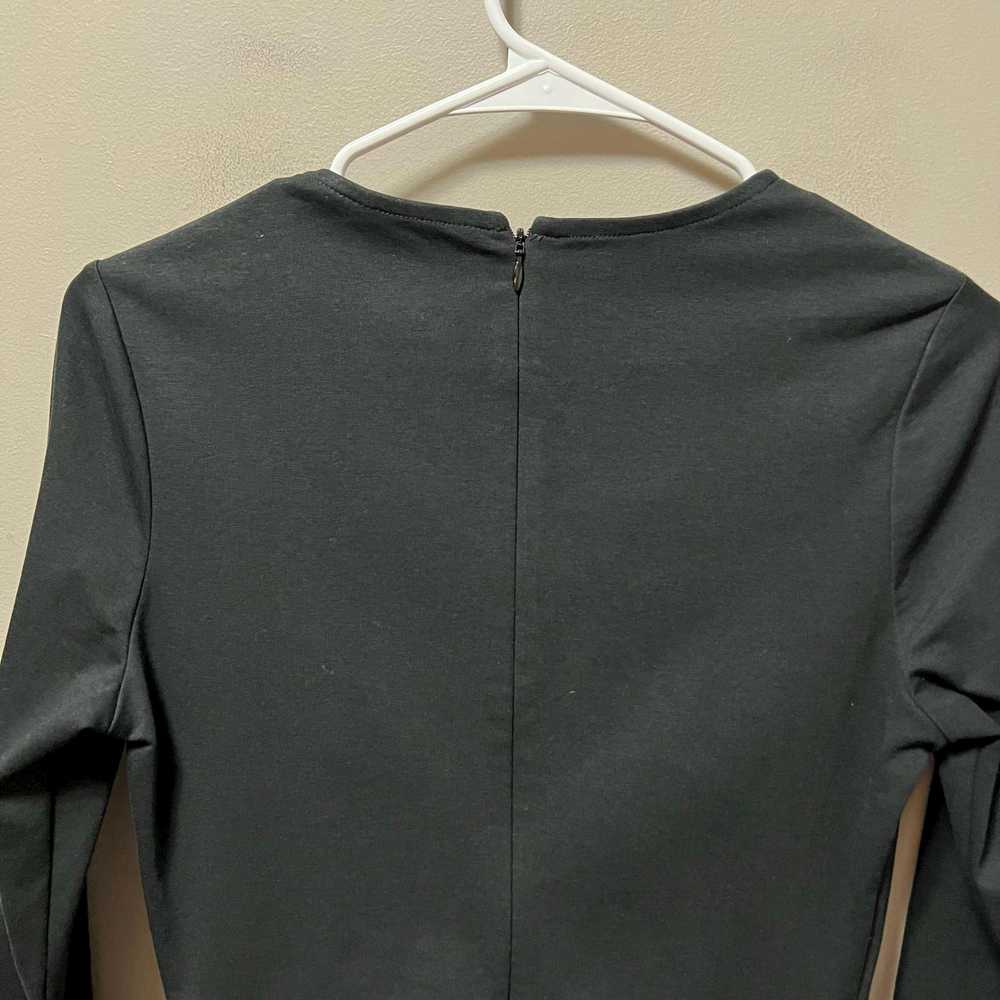 Boden Boden Black Ruched Side Jersey Dress size 4… - image 6