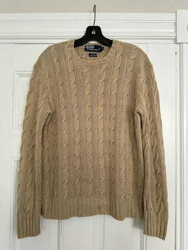 Polo Ralph Lauren Hand Knit Silk Cable-knit Sweate