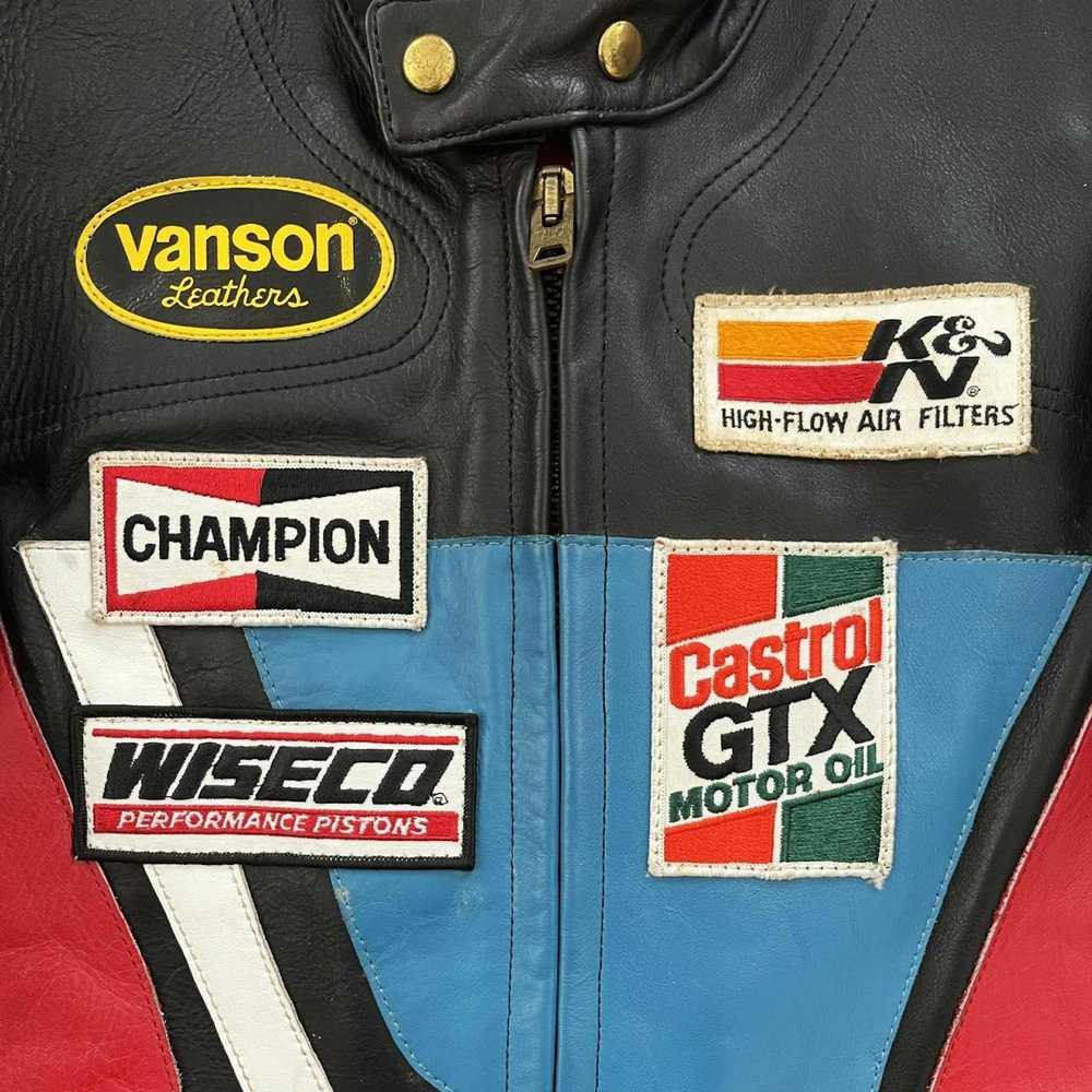 Vanson Leathers Vanson Leathers Motorcycle Racer … - image 3
