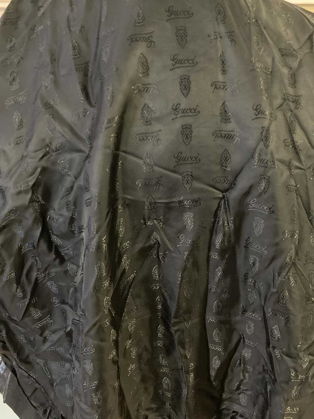 Gucci GUCCI Black Lamb Leather Bomber Jacket MEN … - image 12