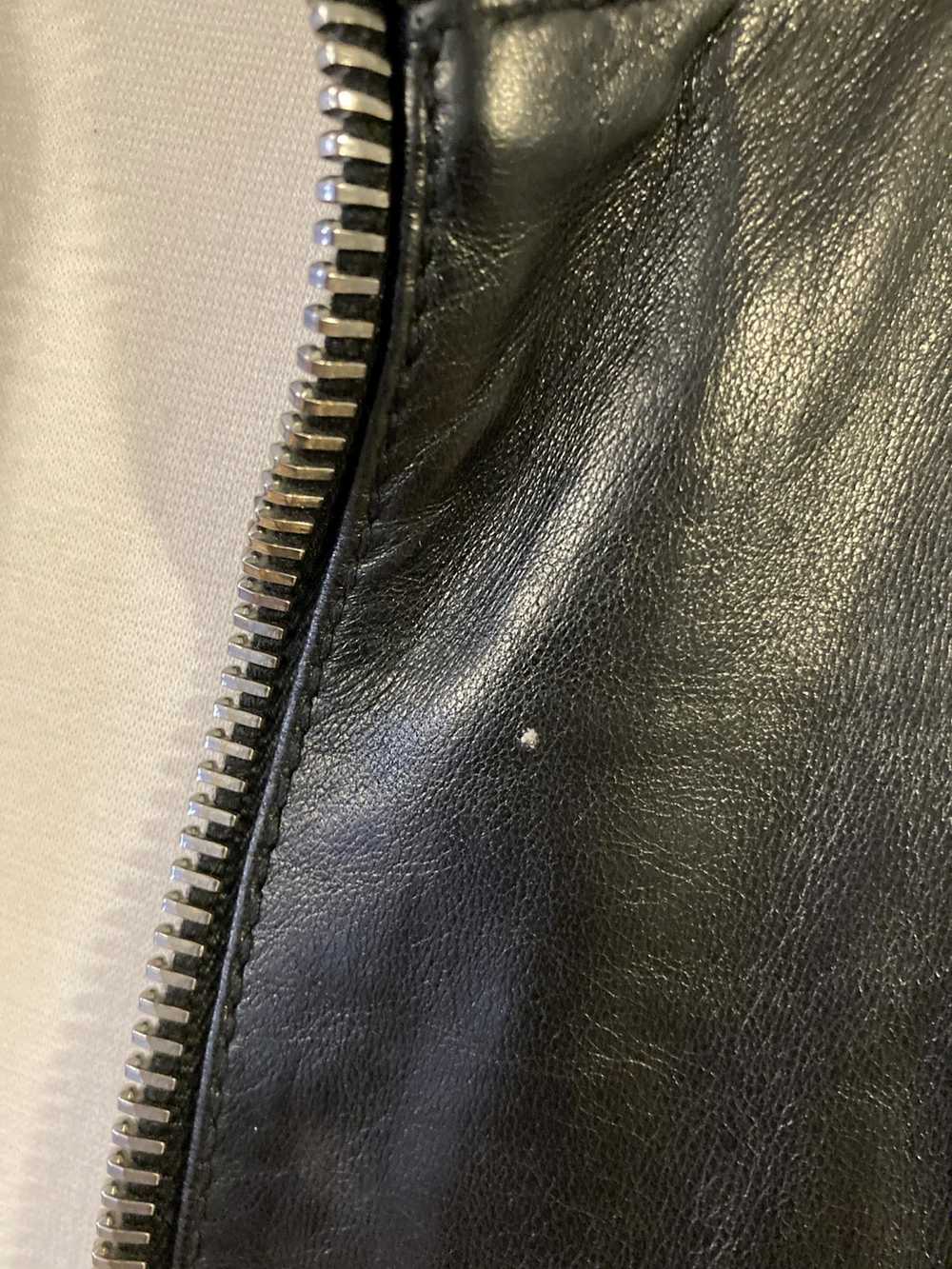 Gucci GUCCI Black Lamb Leather Bomber Jacket MEN … - image 7