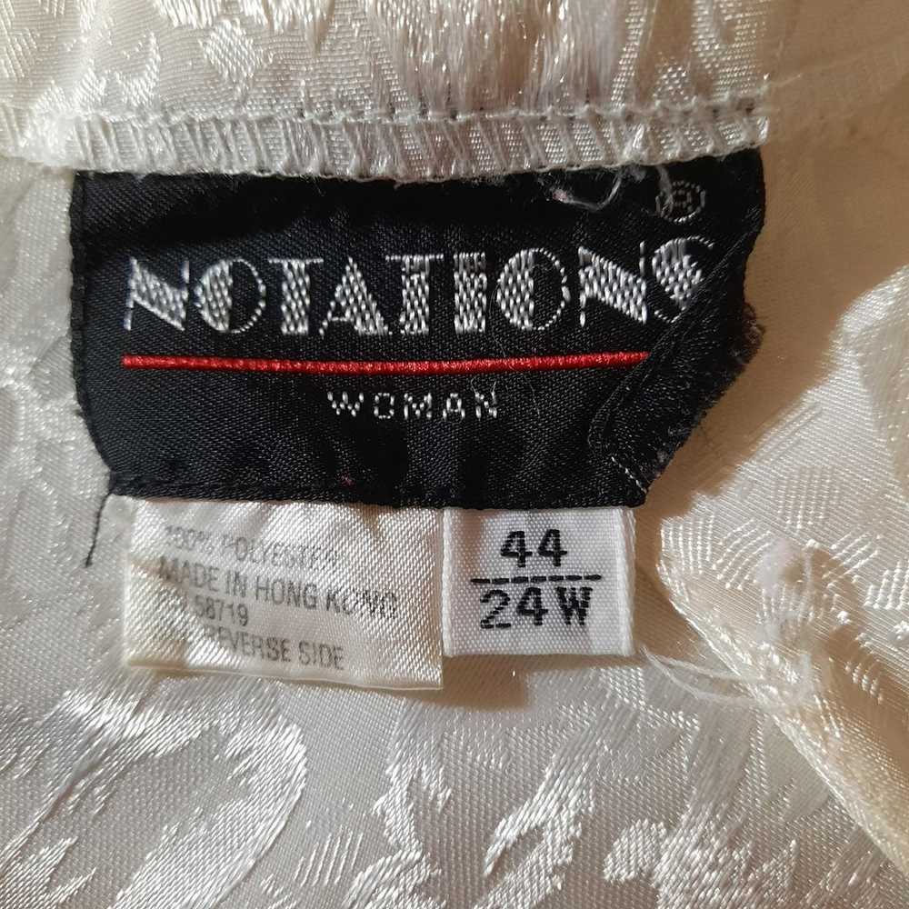 Notations Shirt Ladies 24 Vintage Ivory Light Wei… - image 5