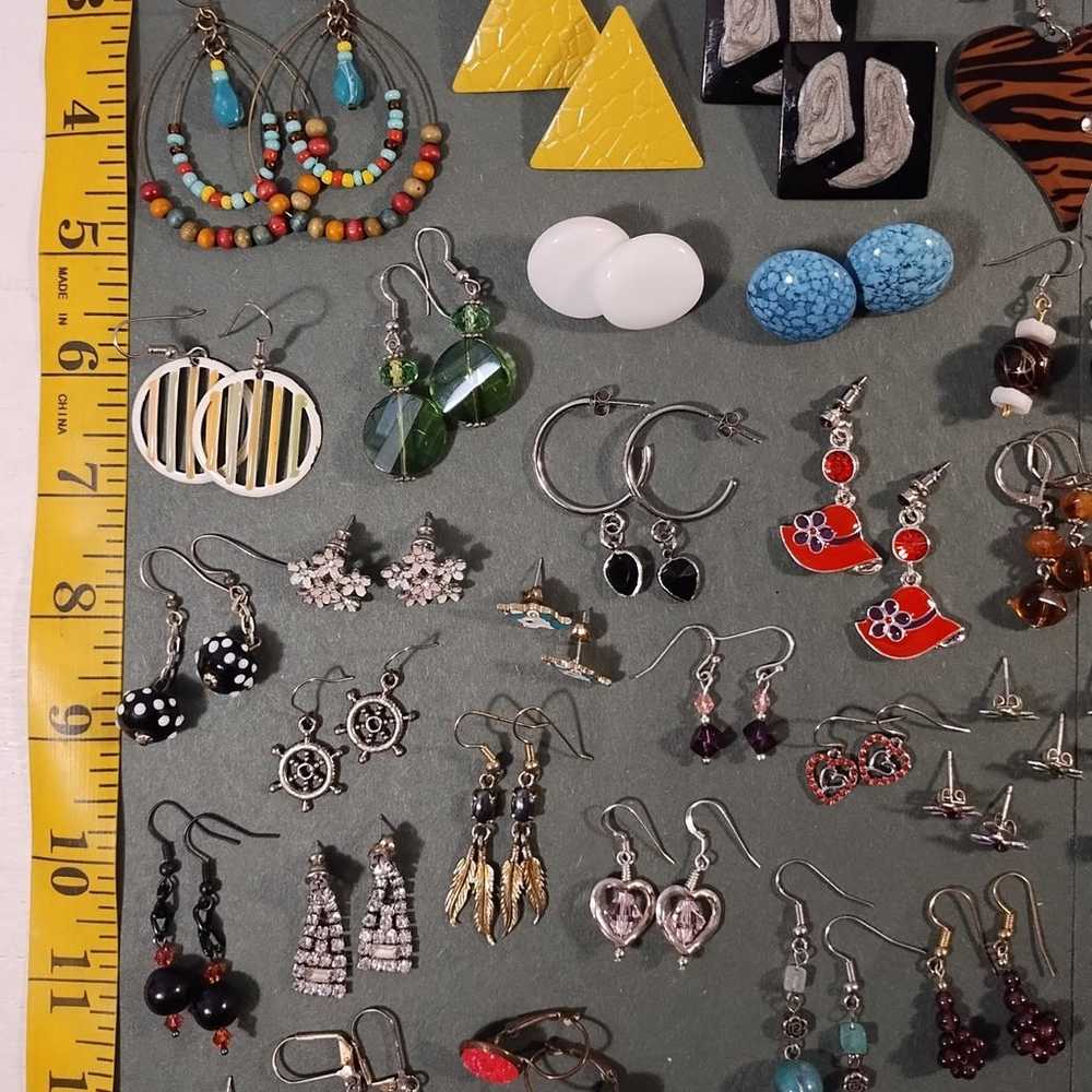 53 pairs of pierced earrings - image 2