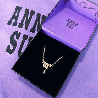Y2K 2000s Anna Sui Logo Necklace