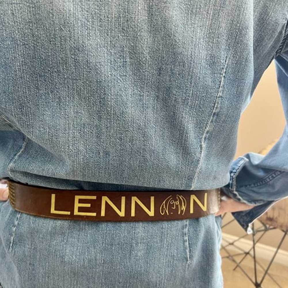 John Lennon Belt with Give Peace a Chance lyrics,… - image 1