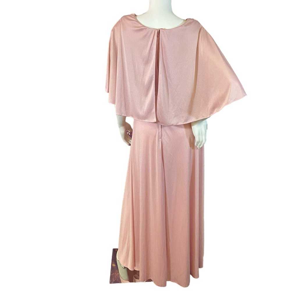 70's Vintage Pink Grecian Gown by Celyce Designs - image 3