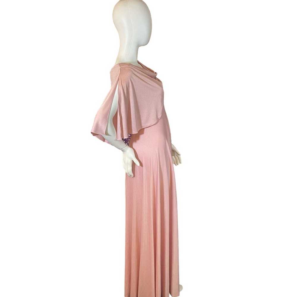 70's Vintage Pink Grecian Gown by Celyce Designs - image 4