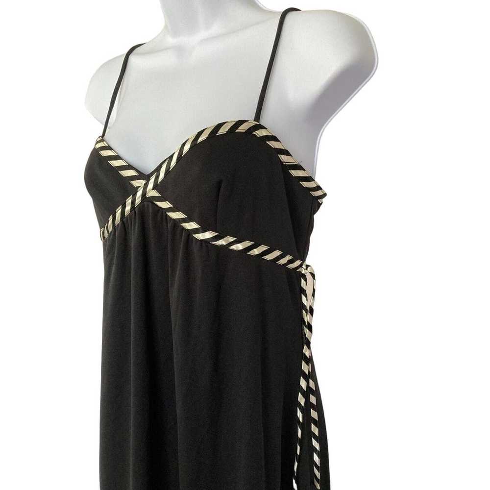 Vintage 70s Disco Maxi Prom Stunning Black and Wh… - image 6