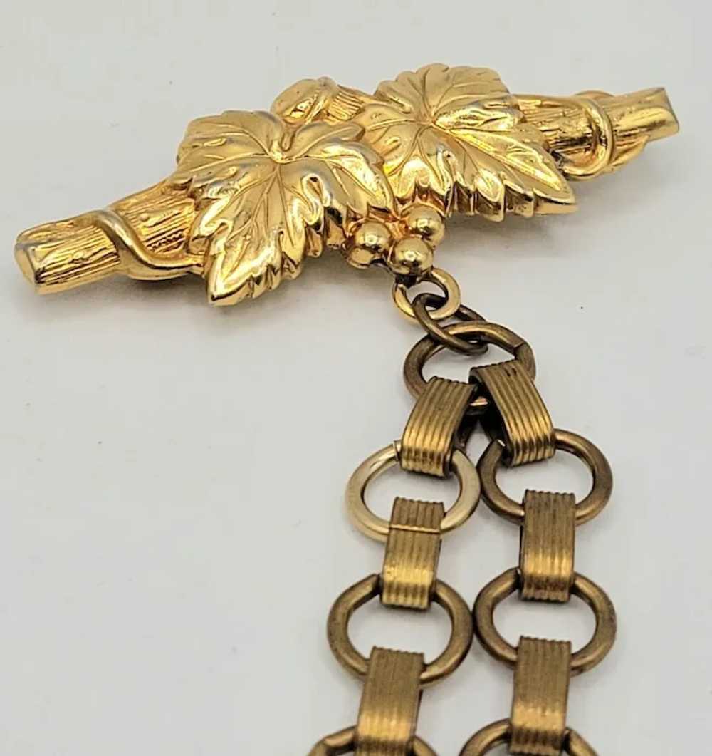 Victorian Gold-Filled Chatelaine Brooch [A18] - image 3