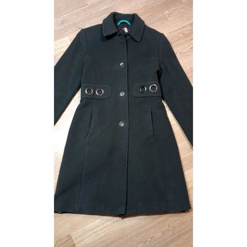 VTG Via Spiga Trench Coat Womens Sz 2 Wool Cashme… - image 2