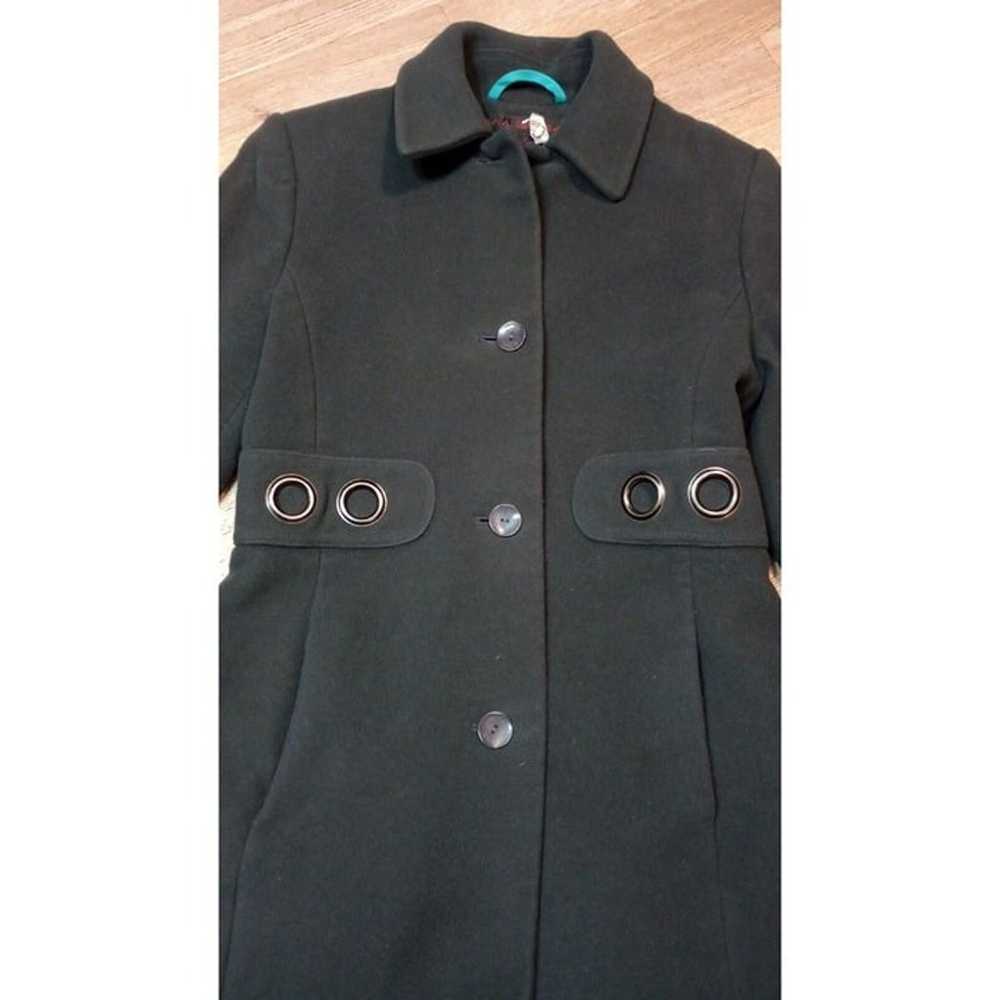 VTG Via Spiga Trench Coat Womens Sz 2 Wool Cashme… - image 5