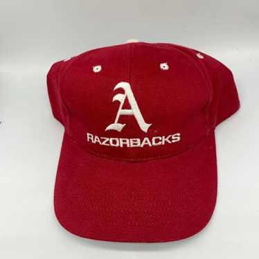 Vintage Arkansas Razorbacks NCAA Headmaster Hat S… - image 1