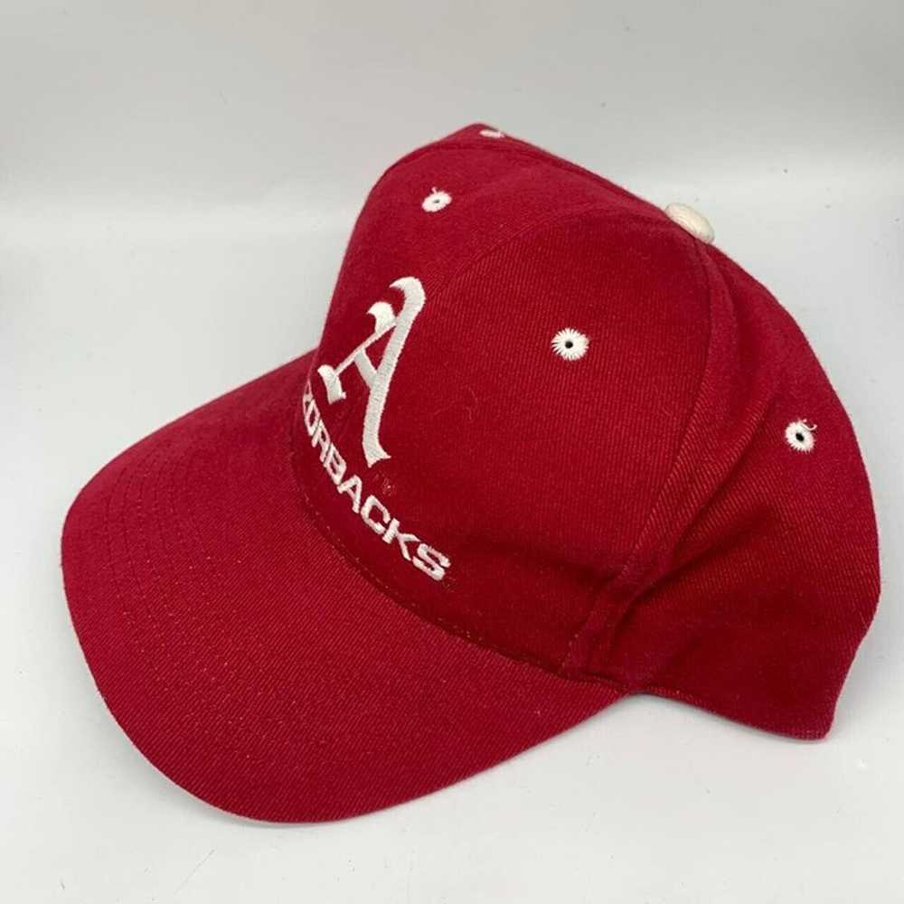 Vintage Arkansas Razorbacks NCAA Headmaster Hat S… - image 2