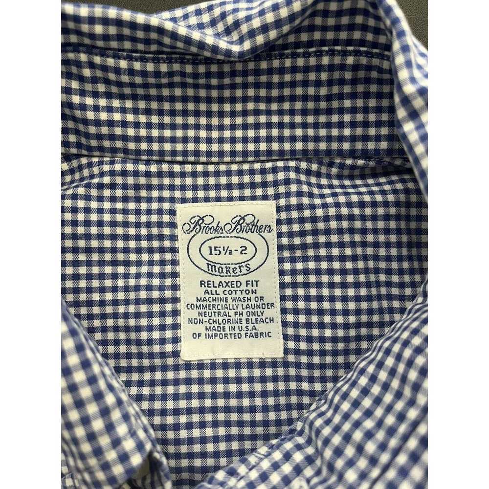 Vintage Brooks Brothers Makers 15.5 32 Mens Relax… - image 2