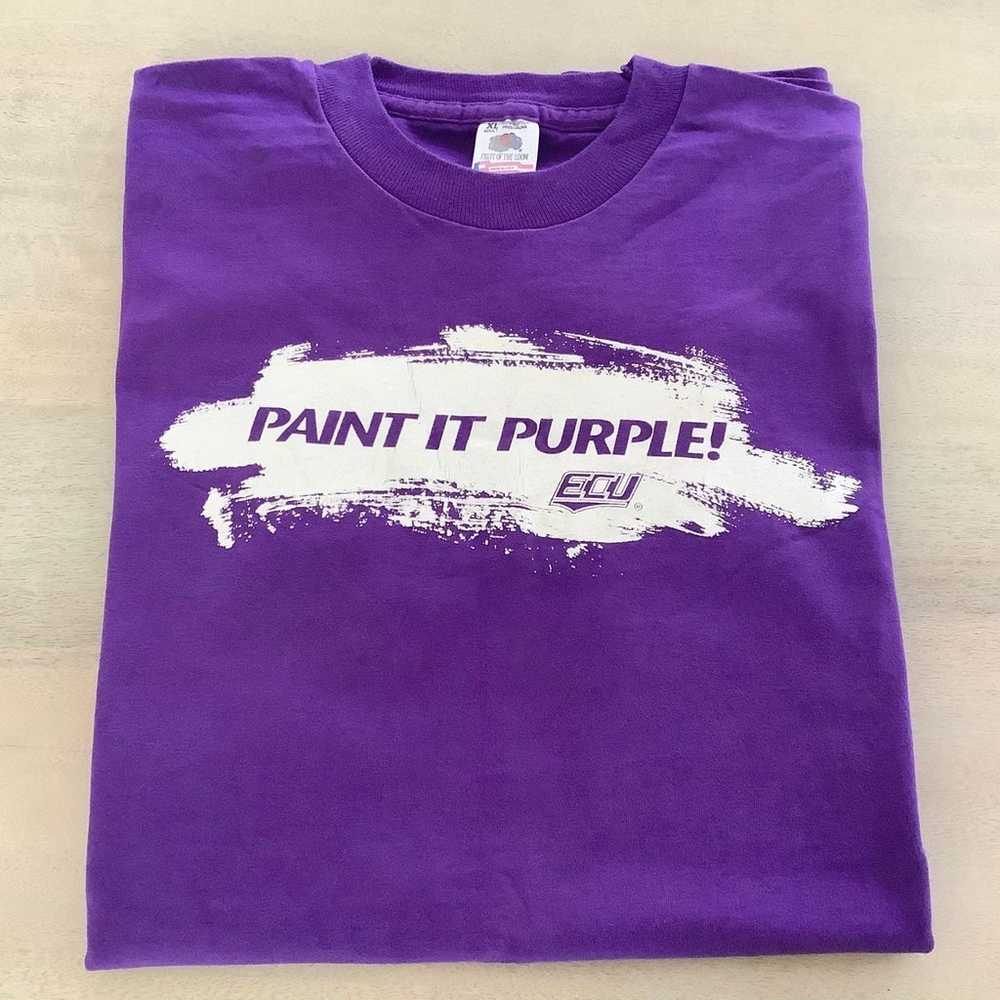 Vintage 90s Paint it Purple ECU East Carolina Uni… - image 6