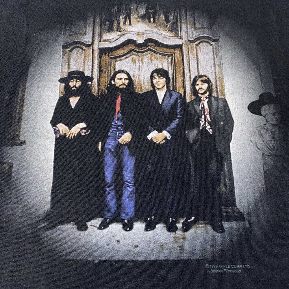 Vintage 1999 The Beatles Hey Jude Band T Shirt Bl… - image 2
