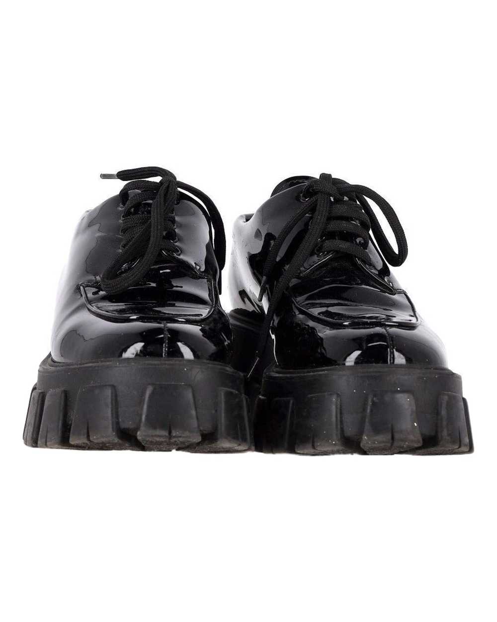 Product Details Prada Black Patent Monolith Platf… - image 4