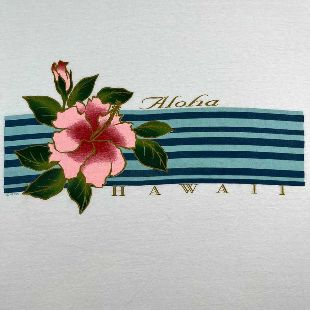 Vintage Hawaii T-Shirt Adult Large White Aloha Na… - image 3