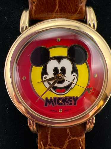 【デッドストック】Disney Time Works/ミッキー/ディズニー/ Mickey Mouse Watch Disney Time Works Stainless Steel Two