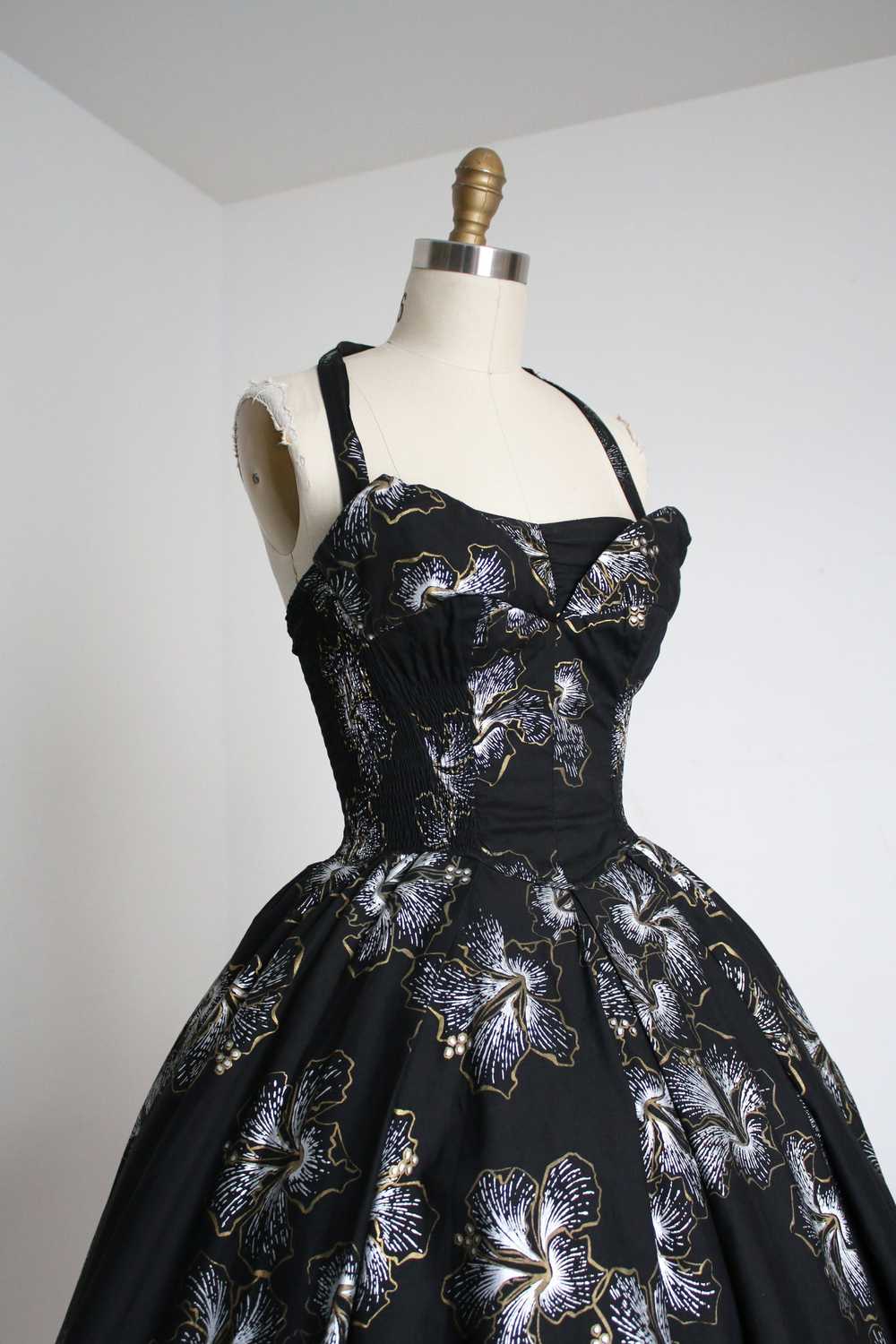 vintage 1950s Alfred Shaheen sun dress {xxs} - image 2