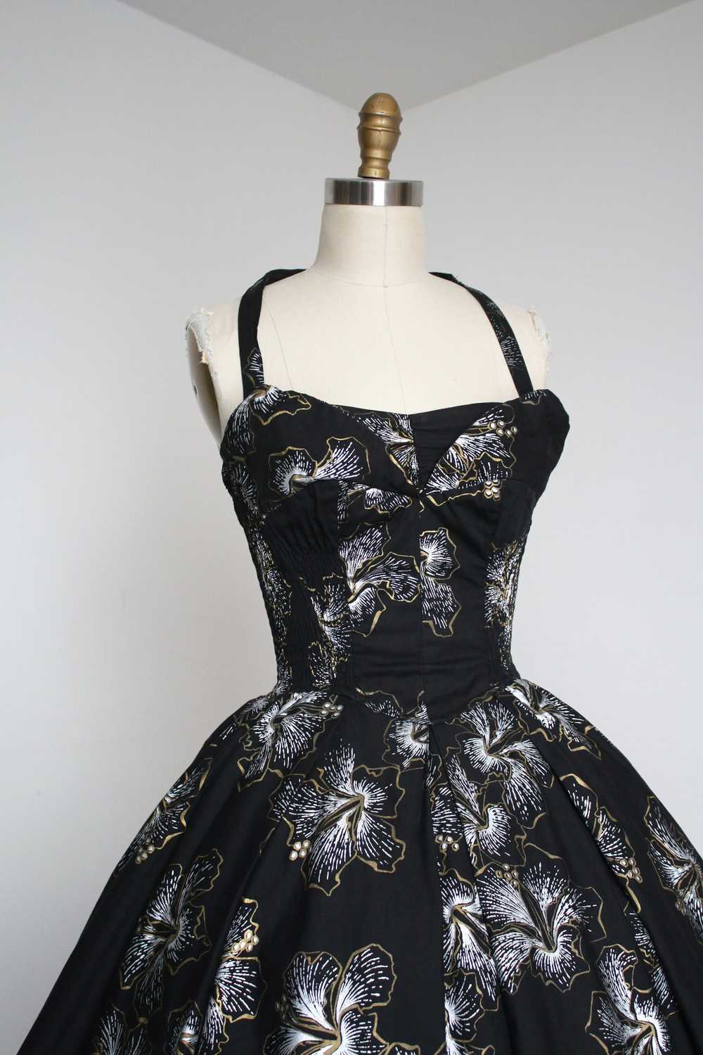 vintage 1950s Alfred Shaheen sun dress {xxs} - image 3