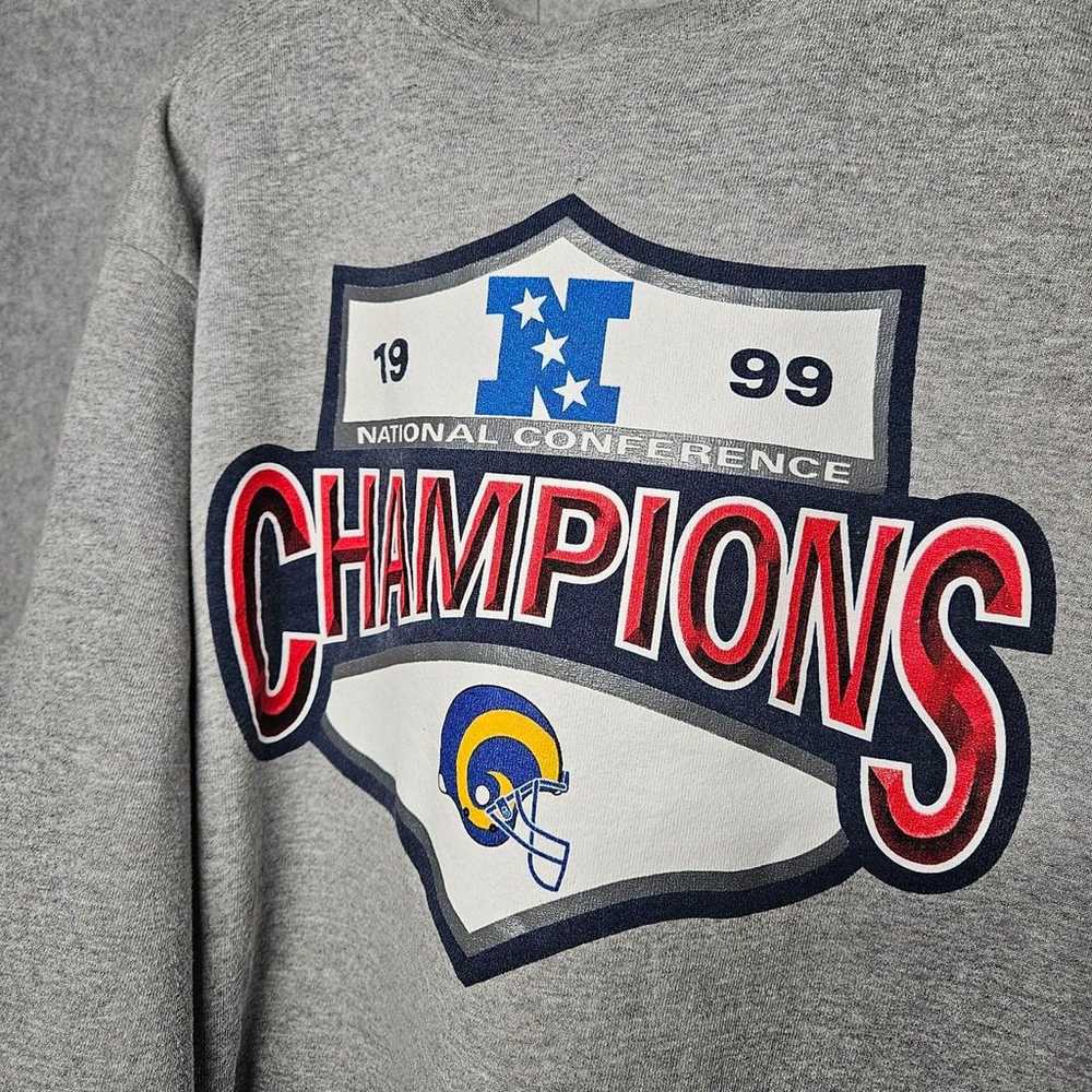 NFC Championship Pullover Sweatshirt 1999 Rams Ch… - image 2