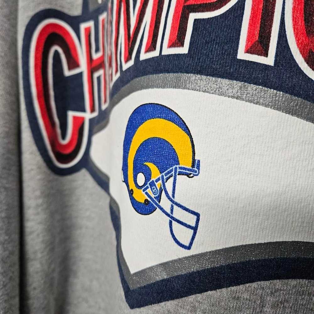 NFC Championship Pullover Sweatshirt 1999 Rams Ch… - image 3