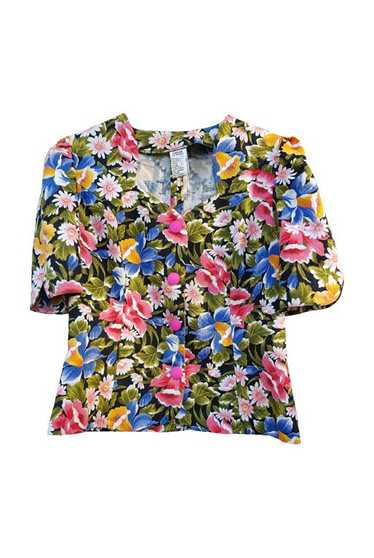 Floral blouse - Vintage floral shirt, very good qu