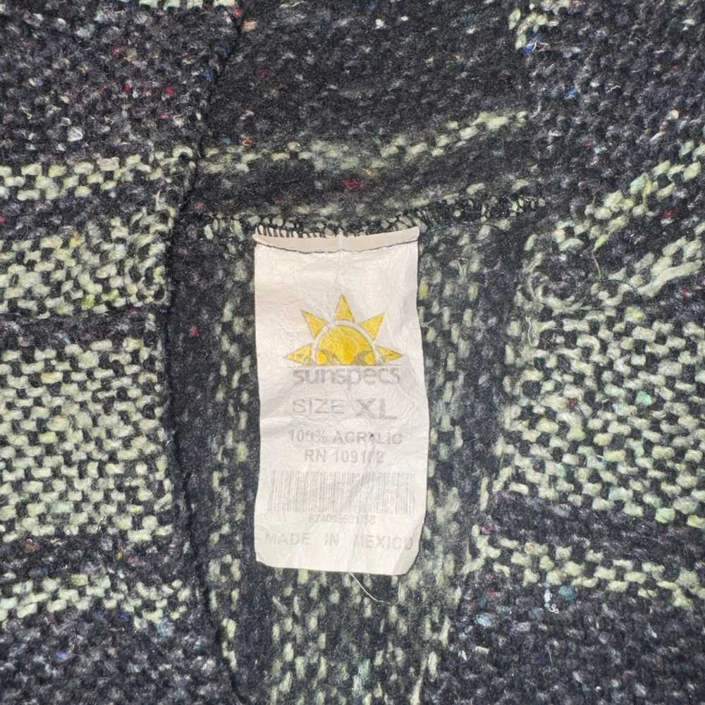 Vintage Sunspecs 100% Acrylic Baja Drug Rug Blank… - image 5