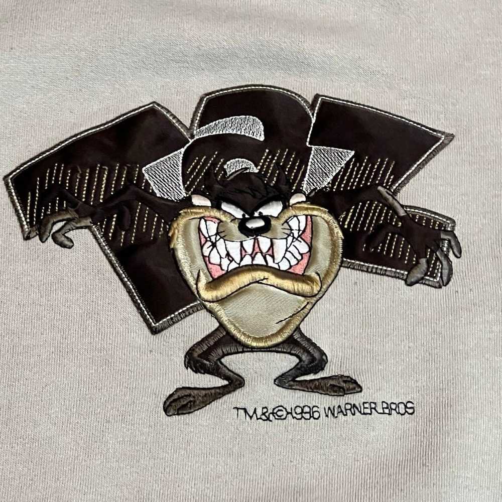 Vintage Warner Brothers 1996 Tasmanian Devil Swea… - image 3