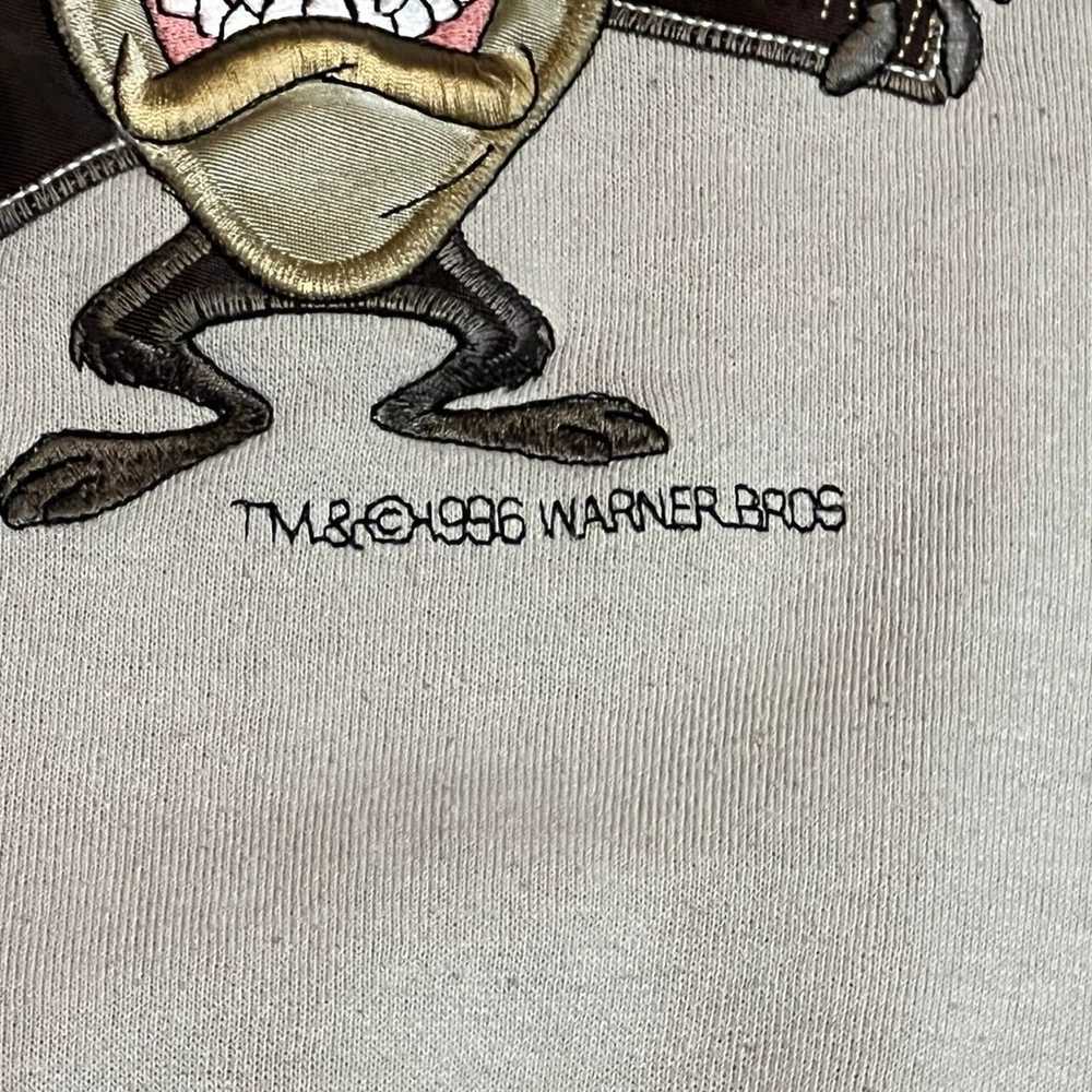 Vintage Warner Brothers 1996 Tasmanian Devil Swea… - image 4