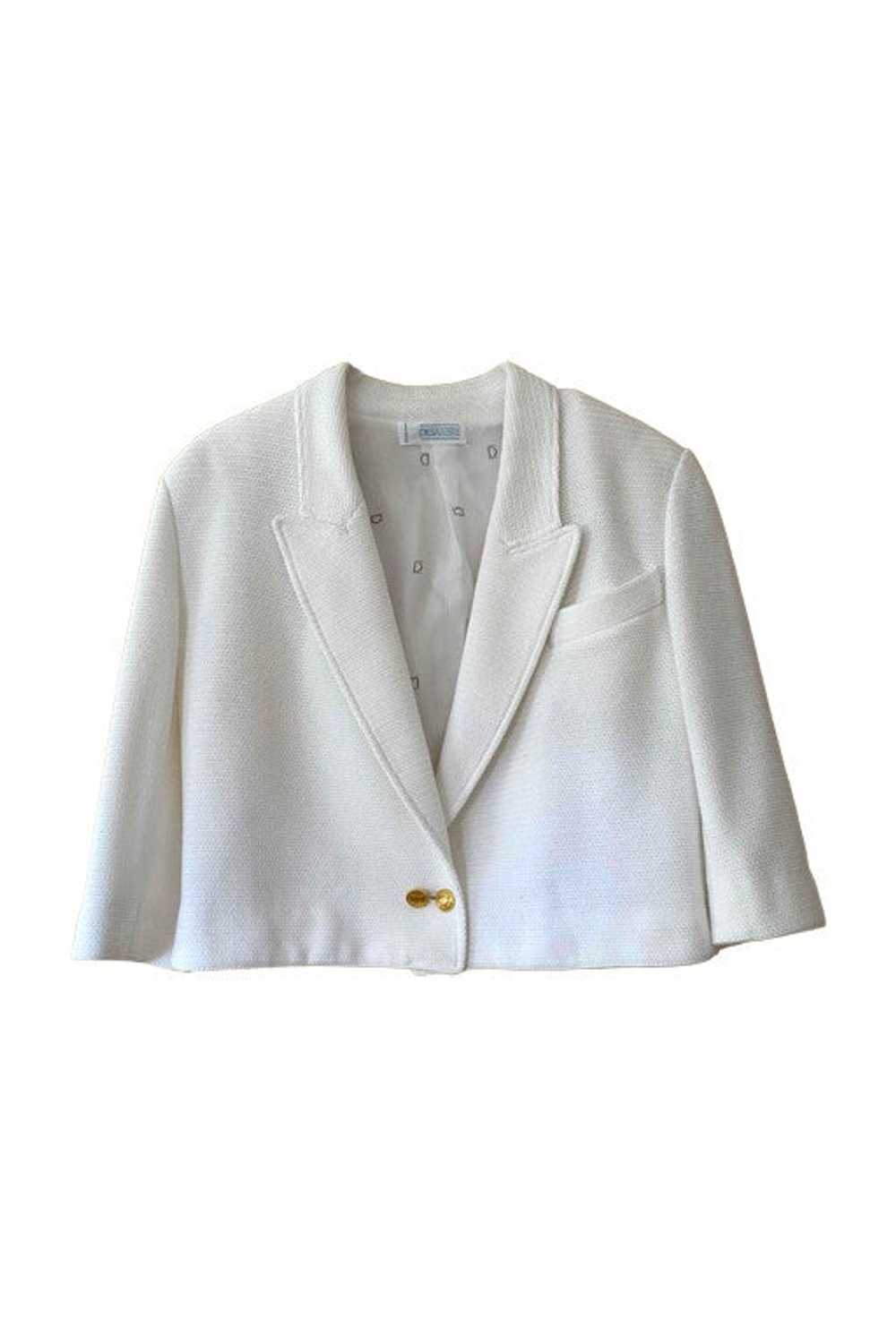 90's short jacket - Beautiful white blazer - image 1