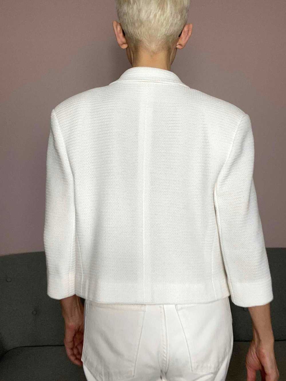 90's short jacket - Beautiful white blazer - image 5