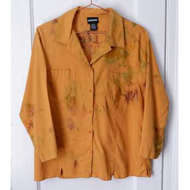 Notations 90s silk quarter sleeve blouse (L) | Use