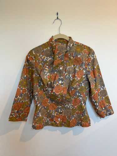 Unknown 1970s floral blouse (No tag)