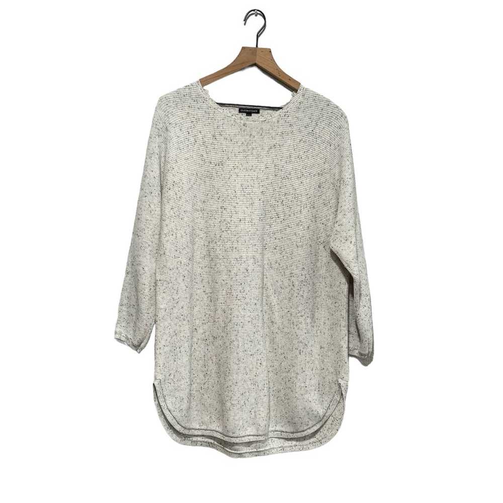 EILEEN FISHER Speckled Long Sleeve Sweater Dress … - image 1