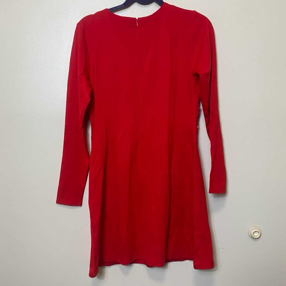 Venus Long Sleeve Jeweled Dress. Red. Size 10. NW… - image 6