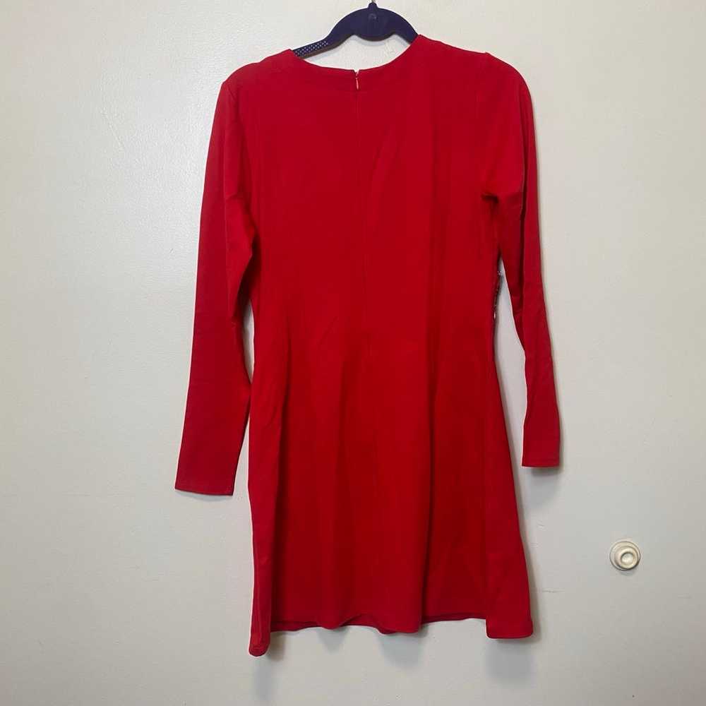 Venus Long Sleeve Jeweled Dress. Red. Size 10. NW… - image 7