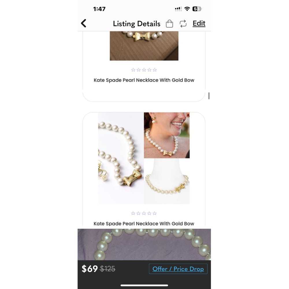 Kate Spade Pearl necklace - image 3